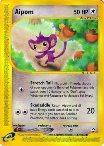 NM/M Details about   Japanese Aipom 387/SM-P Pokémon Promo Card 