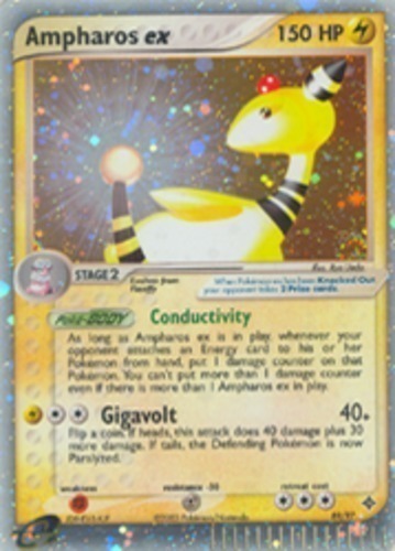 Holo Pokémon Ampharos EX 27/98 tarjeta de proxy Ampharos