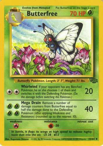 Butterfree Holo Rare Reverse Holo PL Expedition 5/165 