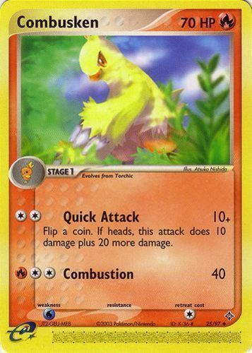 Pokemon TCG Cards Combusken 27/109 Ruby & Sapphire NM-M 