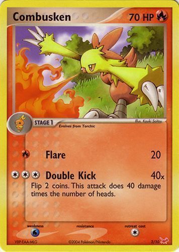 POKÉMON COMBUSKEN 29/108 UNCOMMON NM CARD  POWER KEEPERS 
