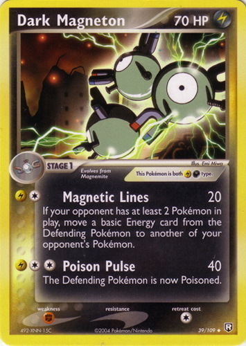 Great Condition Magneton Holo Pokemon Card Fire Red Leaf Green 27/112 