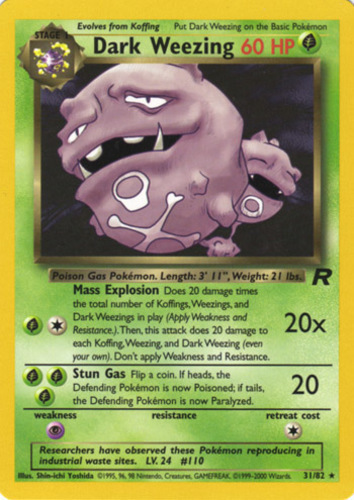 HOLO RARE CARD EXPEDITION NM 1X WEEZING 32/165 POKEMON