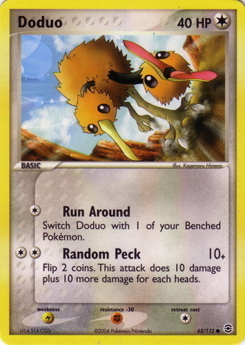 4x Pokemon XY BREAKthrough Doduo 116/162 Common Card 