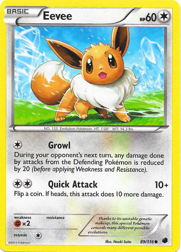 - NM Eevee 63//98 Ancient Origins Set Common Pokemon Card 2015