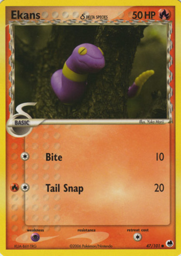 Ekans 47/146 XY Base Set Common Pokemon Card 2014 - NM 