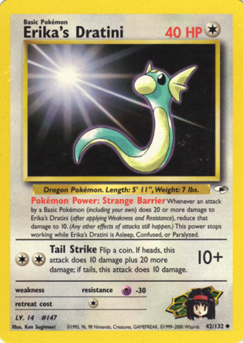 Pokemon Base Set 2 Uncommon Card #38/130 Dratini 