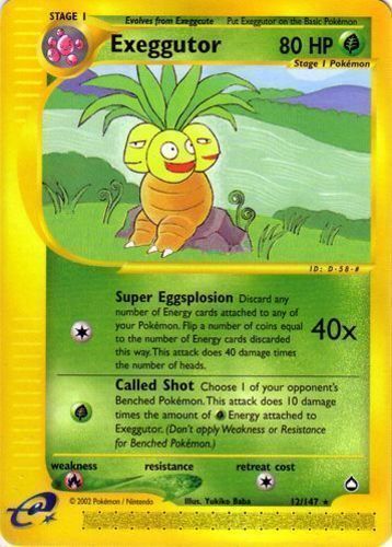 No EXEGGCUTE Pokemon Card Common NM Japanese Jungle Set 102 