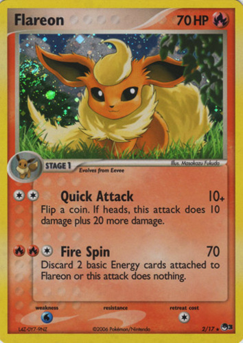 Uncommon Pokemon Card Flareon 12/116 