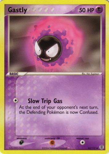 Pokemon Cards 4x Gastly 33/83 Common Generations Near Mint 