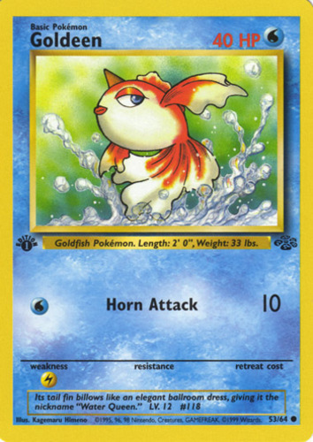 Pokemon Expedition Common Card #111/165 Goldeen 