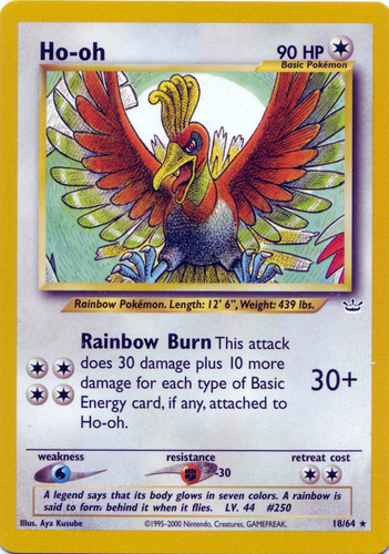 Ho-oh-EX HOLODragons exaulted22/124Presque comme neuf/M pokemon carte en