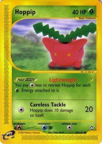 HOPPIP 55/75 ⎜1st Edition⎜ Neo Discovery Common Vintage Pokemon 35%-50% Off 4+ 