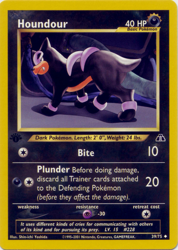 Details about   Houndour Pokemon Card 55/101 Reverse Holo Common Near Mint & Free Shipping!! 