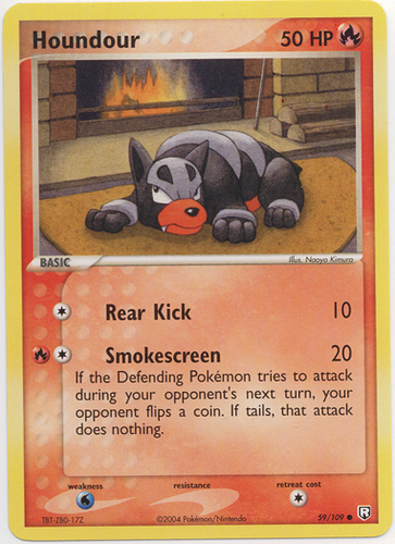 Free Combined Tracked Shipping! Details about   Houndour 59/97 NM Vintage Pokemon Card