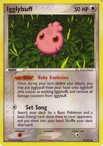 Uncommon IGGLYBUFF NM Pokemon Card 40/75 Neo Discovery Set Unlimited 