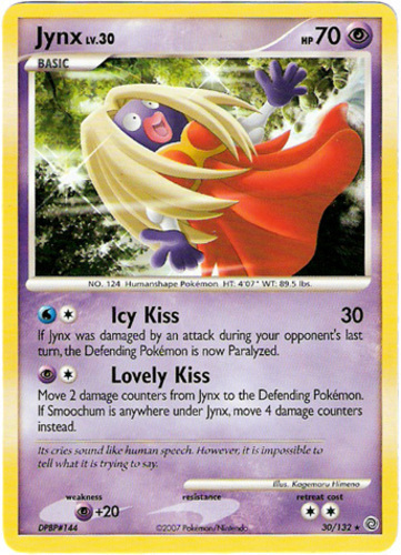 Sabrina’s Jynx 57/132 Gym Heroes Uncommon Pokemon Card Near Mint