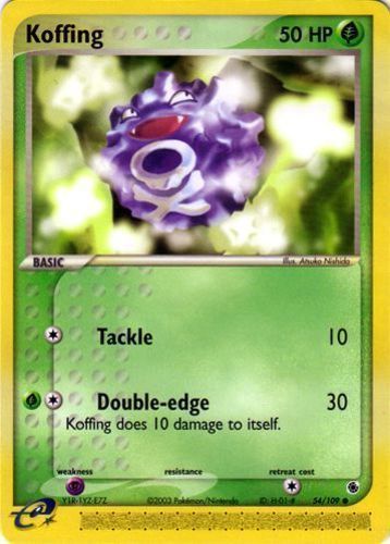 Koffing 54/109 CommonEX Ruby & SapphirePokemon Card 