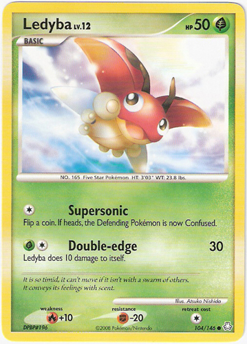 Common Pokemon Card NM Details about  / Japanese Ledyba No 165 Neo Genesis