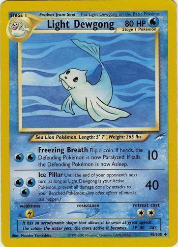 Pokemon MISTY'S DEWGONG Card GYM CHALLENGE 54/132 UNCOMMON Unlimited LP
