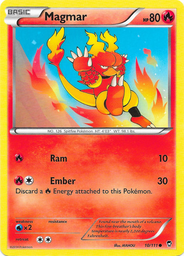 Magmar 40/111 Neo Genesis Pokemon Card EXC/NM 