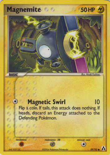 Pokemon Card Magnemite Triumphant 68/102 EXCELLENT/NEAR MINT Reverse Holo Common 