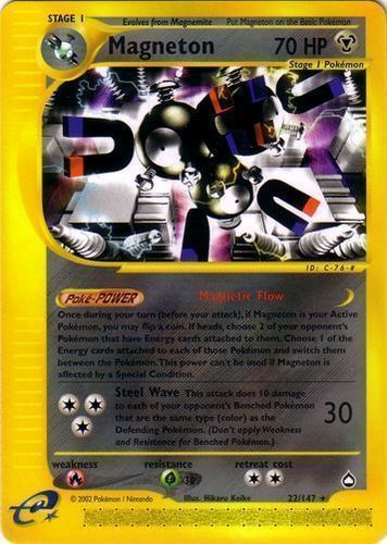 EXC/NEAR MINT Holo Pokemon Card 8/132 Gym Heroes Surge's Magneton Lt 