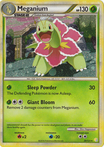 Meganium 27/95 the call of legends pokemon card french-new 
