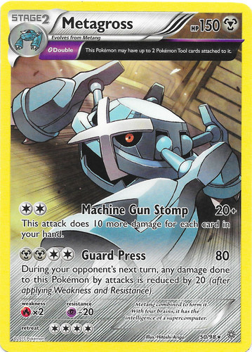 Metagross Reverse Holo SM|CS Pokémon League Promo In Never Played Condition! 