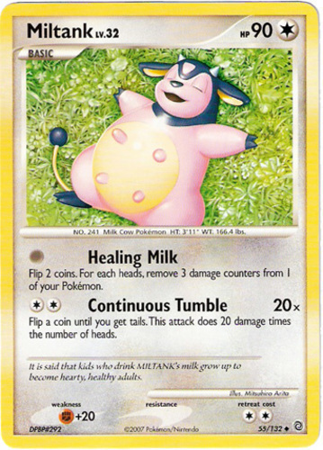 Unlimited Uncommon Neo Genesis Set 41/111 MILTANK Pokemon Card NM