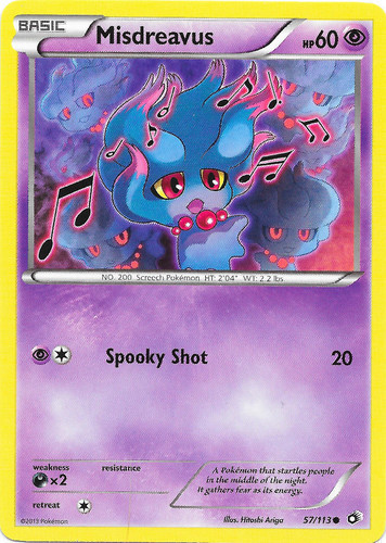 4x Pokemon XY BREAKthrough Misdreavus 65/162 Common Card 