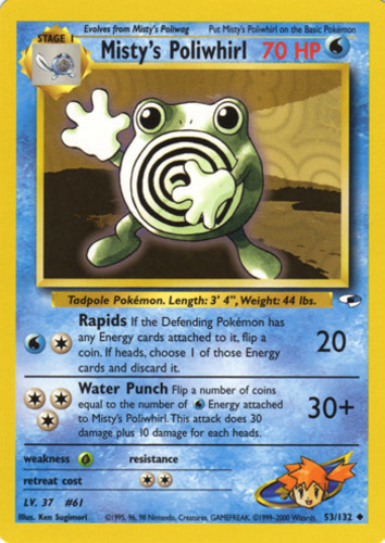 Poliwhirl 44/75 Neo Discovery Unlimited Uncommon MINT Pokémon 
