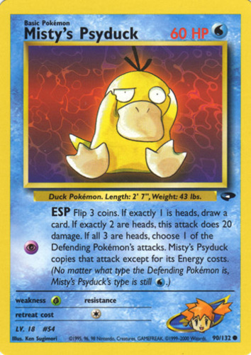 Psyduck-Extended tipo custom Pokemon Card 