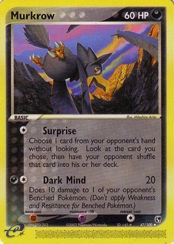 Murkrow 79//144 NM Mint Non-Holo Rare Skyridge 2003 Pokemon Card