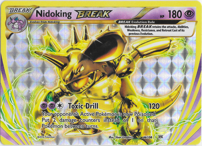 Nidoking 45/108 Evolutions Pokemon Card Near Mint Holo Rare 