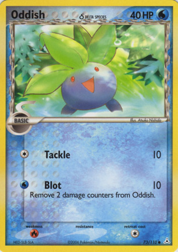 Pokemon Undaunted Oddish Single Card Common World Championship Edition 
