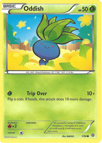Pokémon TCG Oddish Neo Genesis 68 Regular Common 