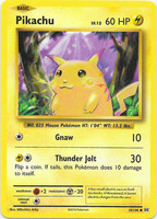 Pikachu 58/102 NM/M MINT Yellow Cheeks Base Set Non-Holo Pokemon Card 