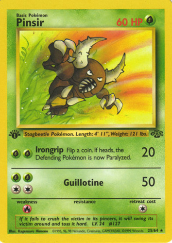 Details about   Giovanni's Pinsir 24/132 1st Edition NM Mint Gym Challenge Rare Non-Holo Pokemon 