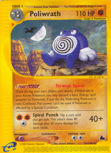 Reverse Holo Poliwrath 60/165 Expedition Pokemon Card