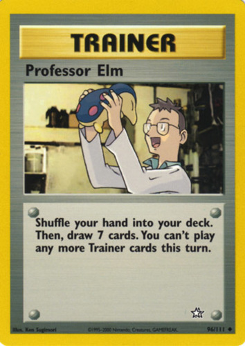 Pokemon Reverse Holo 188/214 Professor Elm's Lecture NM/M Team Up 