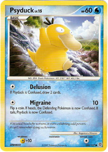 $1 Combined Shipping LP Psyduck # 20 Black Star Promo Pokemon Card 
