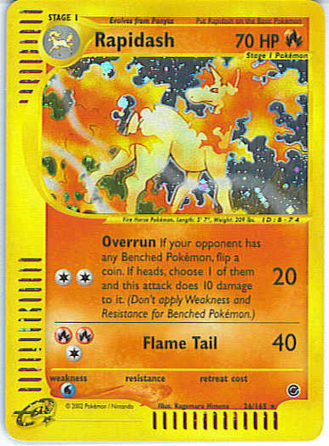 Rapidash 52/113 UncommonEx Delta SpeciesPokemon Card
