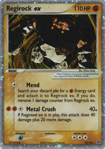 Regirock holo deck promo-xy7 ancient origins 40/98 pokemon card new fr