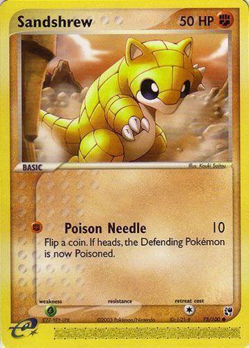 Details about   Brock's Sandshrew 72/132 Gym Heroes Common Pokemon Card NM 