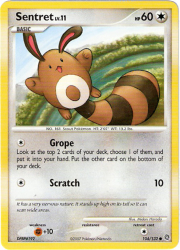 Sentret 71/111 Neo Genesis Pokemon Card 