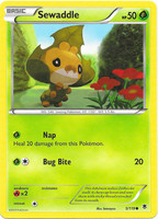 - NM Sewaddle 4/98 Emerging Powers Set 2011 Common Pokemon Card 