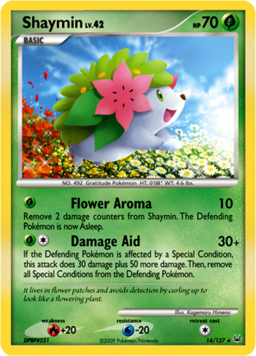 SHAYMIN Rare Pokemon NM Card Boundaries Crossed 10/149 
