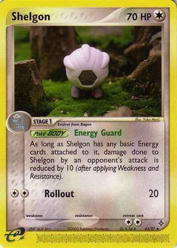 Ex Dragon Set NM 20/97 Pokemon Card SHELGON Non-Holo Rare