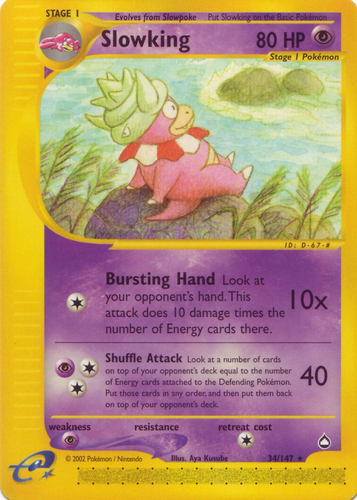 21/122 Details about   Slowking Alternate Holo Promo Pokemon Card NM